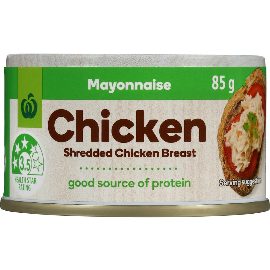 Woolworths Canned Chicken Mayonnaise Tear tab can 85g