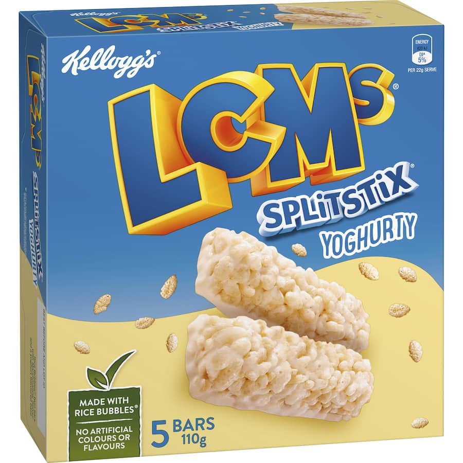 Kellogg's Lcms Cereal Bars Split Stix Yoghurty 5pk 110g