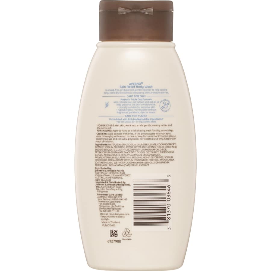 Aveeno Body Wash Skin Relief Bottle 354mL