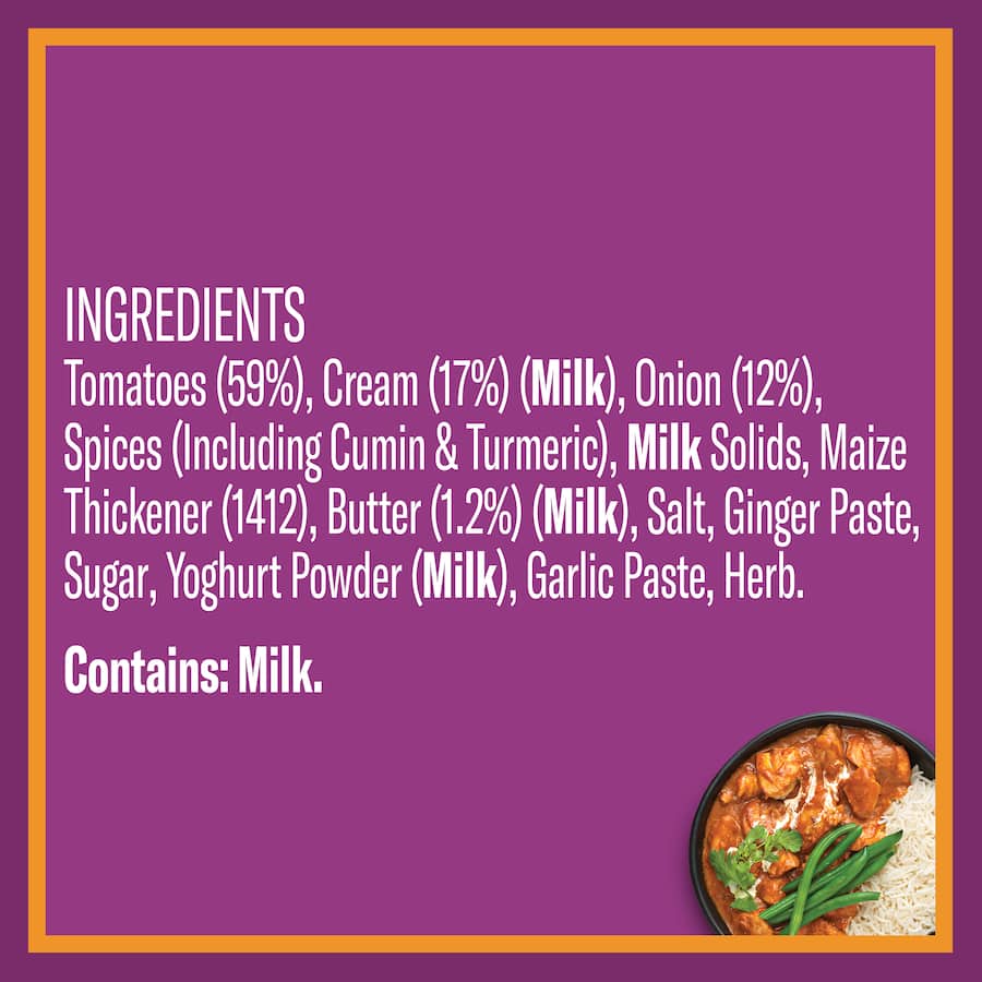 Watties Curry Sauce Creamy Butter Chicken Can 405g