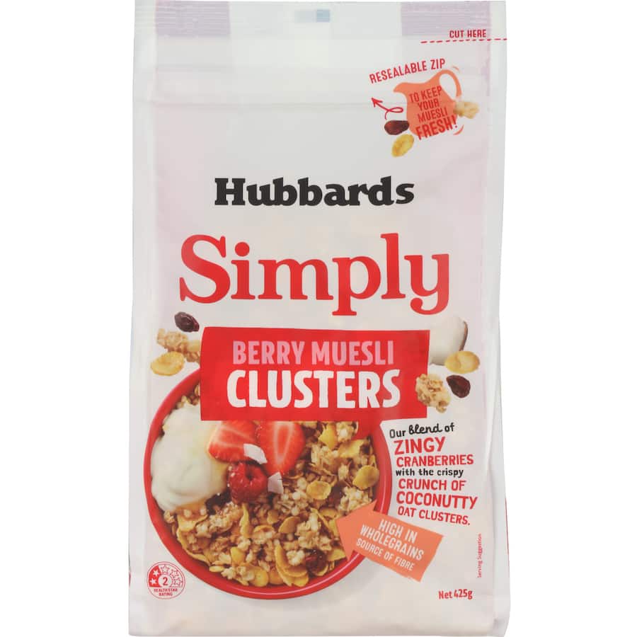 Hubbards Simply Muesli Berry Clusters 425g