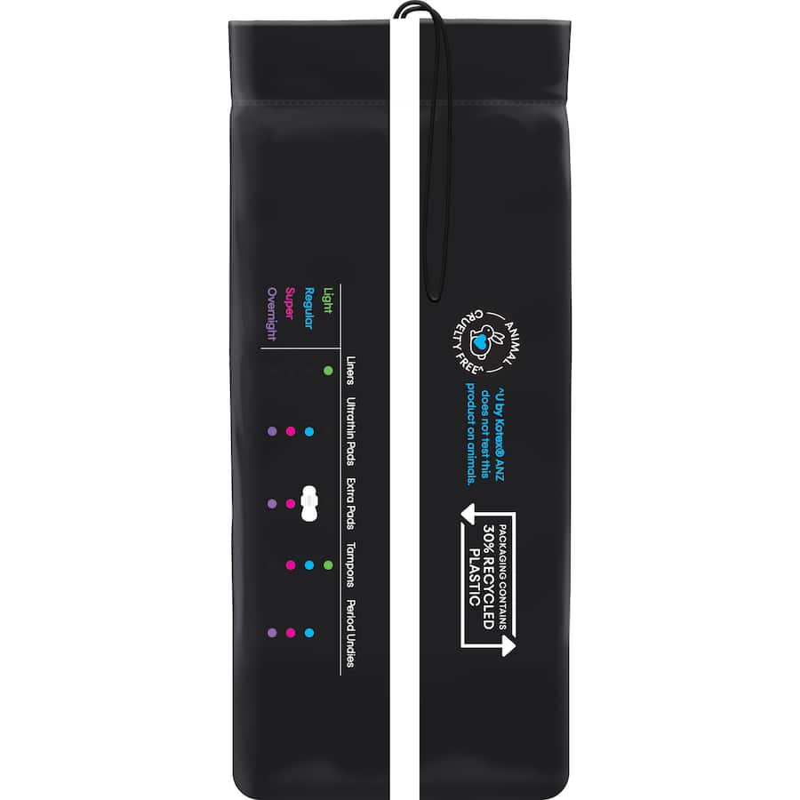 U By Kotex Maximum Protection Pads Regular With Wings 16pack