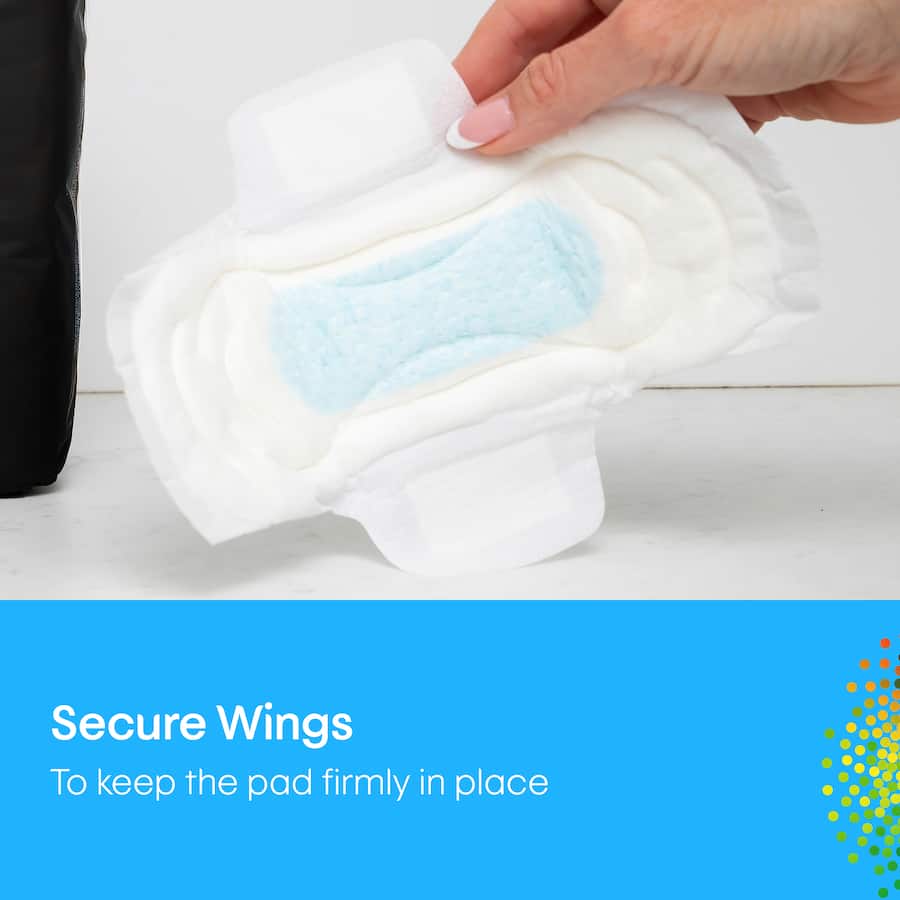 U By Kotex Maximum Protection Pads Regular With Wings 16pack