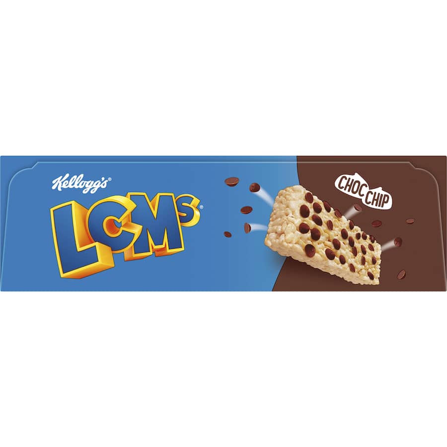 Kellogg's Lcms Cereal Bars Choc Chip Rice Bubbles 5pk 100g