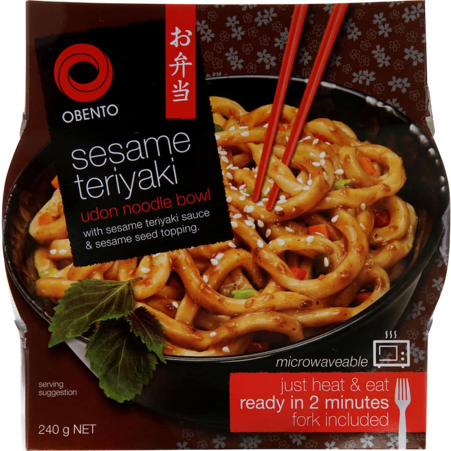 Obento Bowl Instant Noodles Sesame Teriyaki Bowl 240g