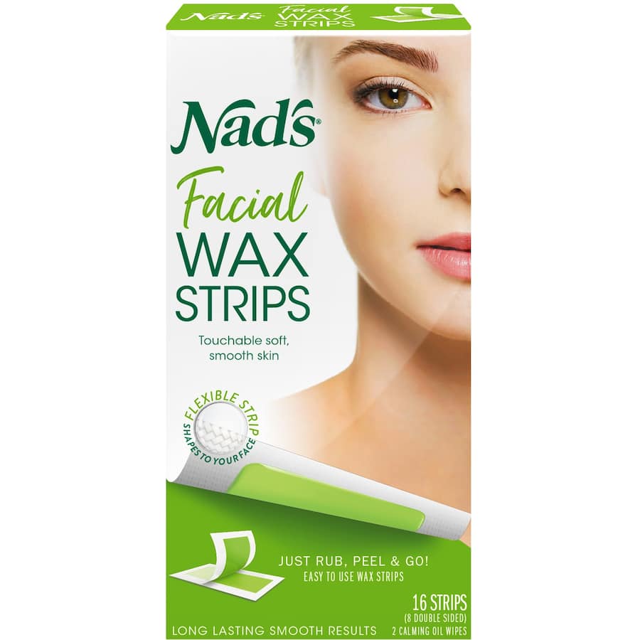 Nads Facial Wax Strips 16pack