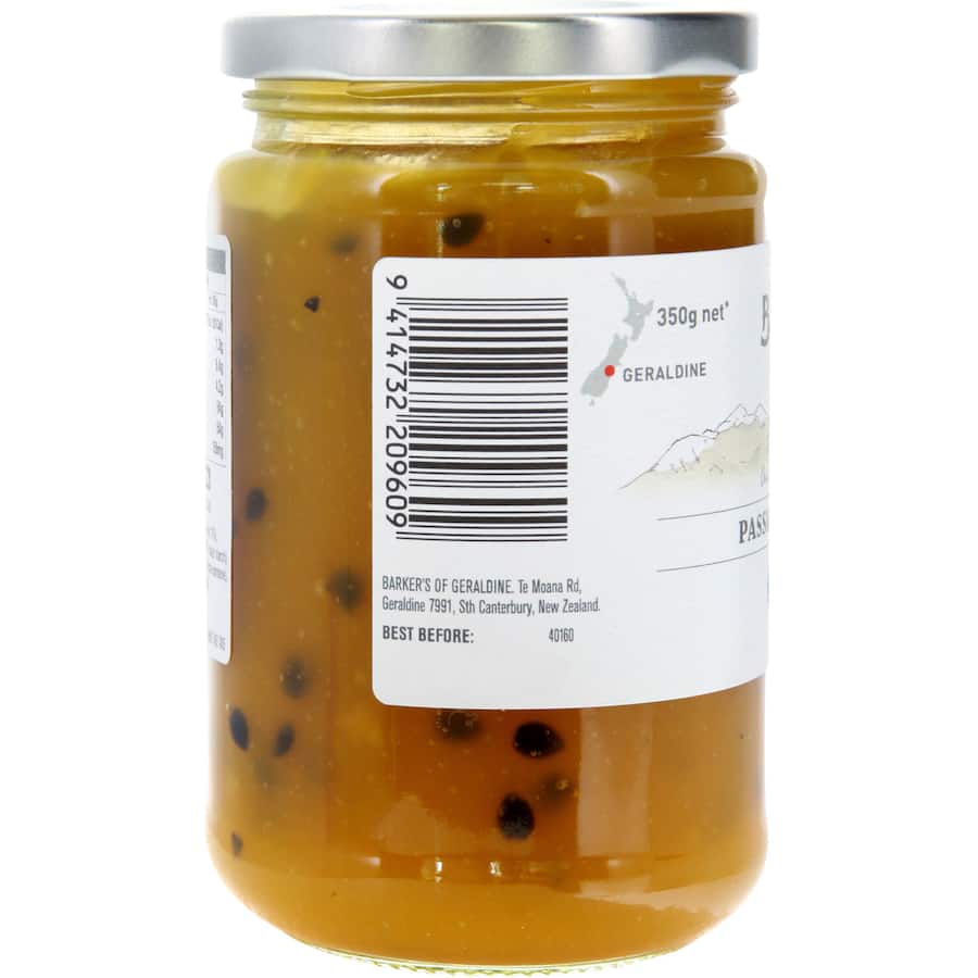 Barkers Fruit Paste Passionfruit Curd Jar 350g