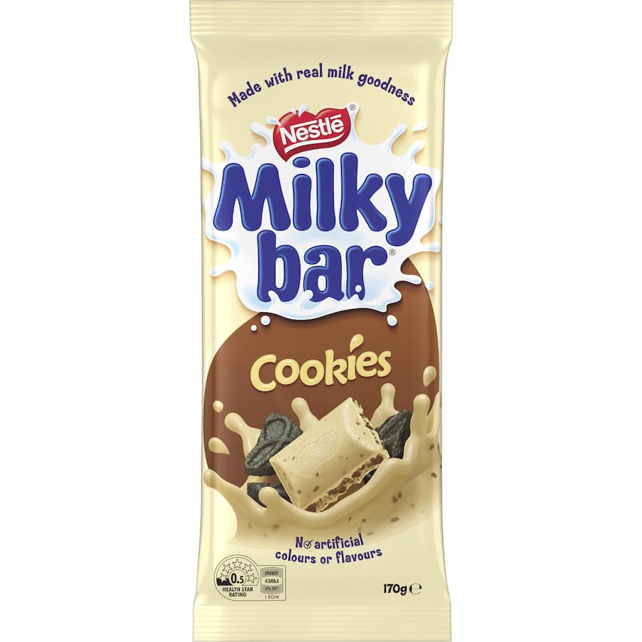 Nestlé Milkybar Chocolate Block Milk & Cookies 170g