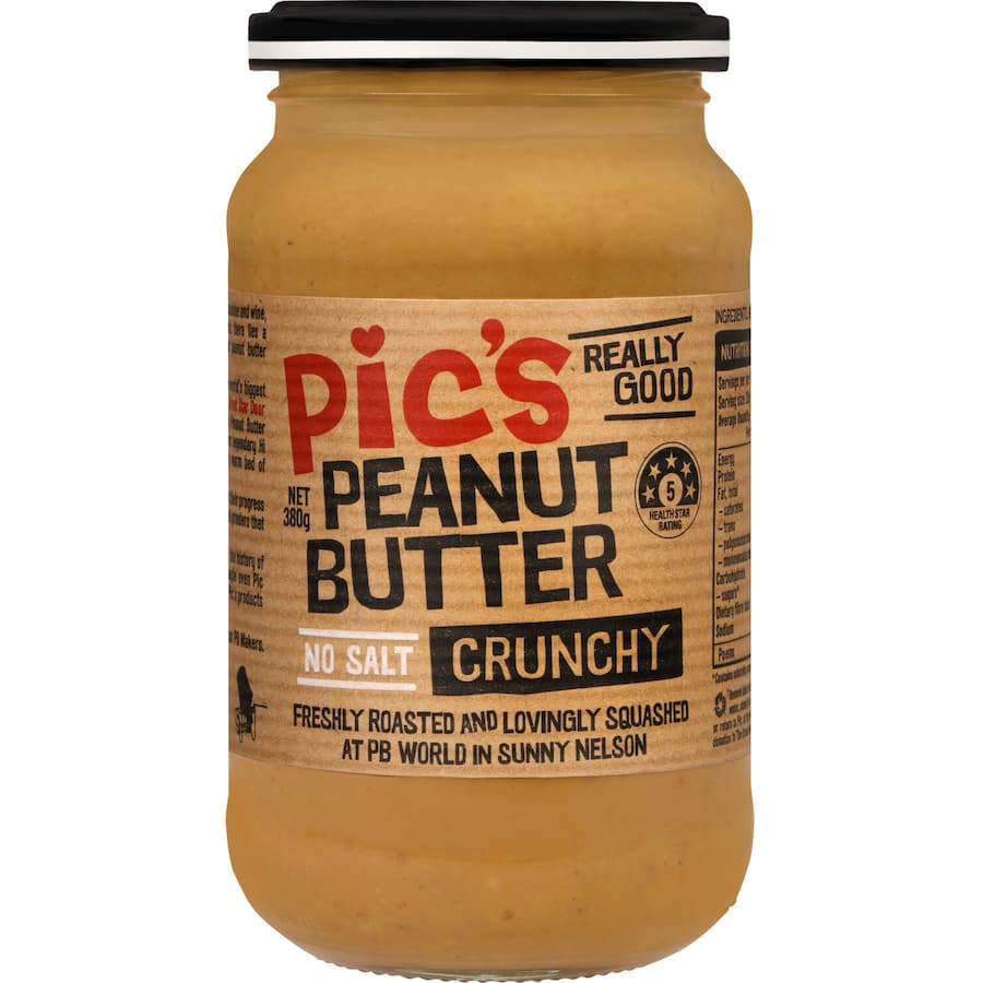Pics Peanut Butter Crunchy No Salt 380g
