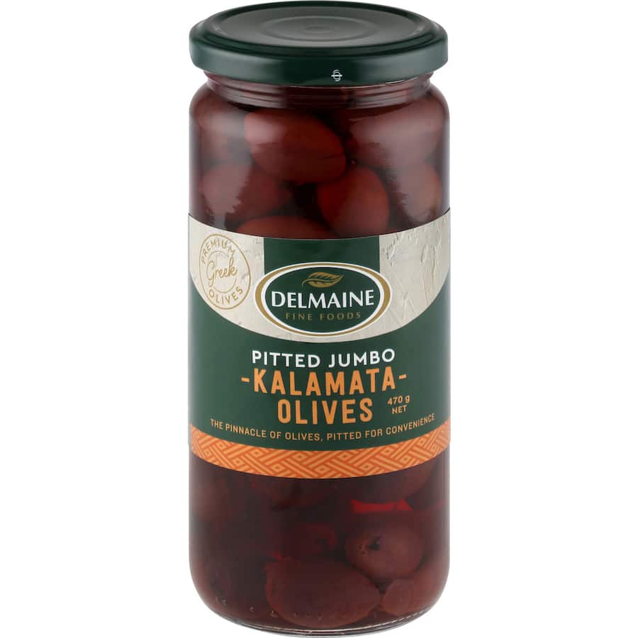 Delmaine Olives Pitted Kalamata 470g
