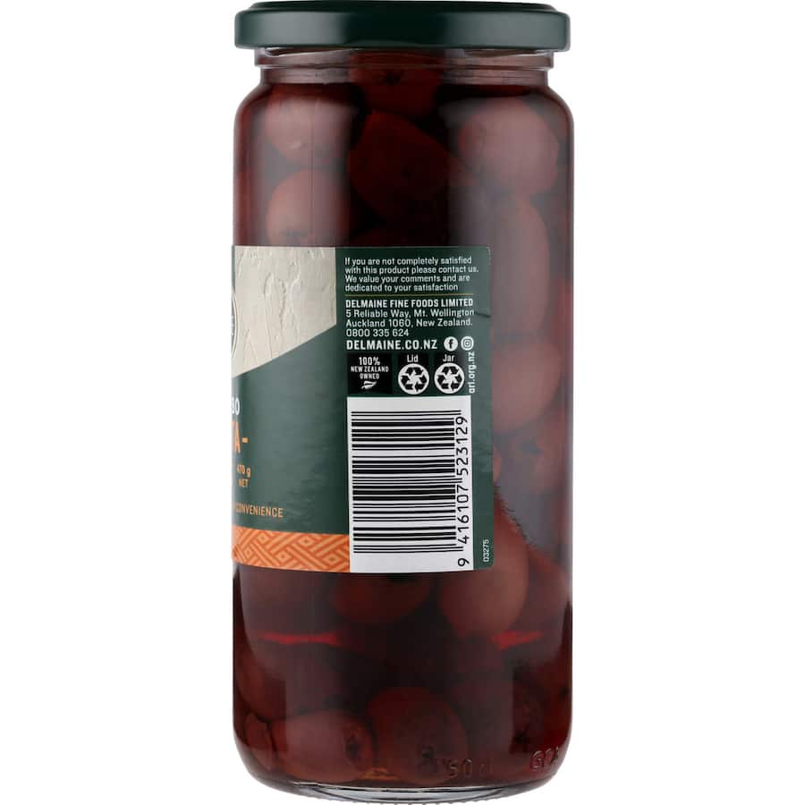 Delmaine Olives Pitted Kalamata 470g