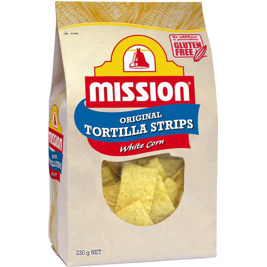 Mission Corn Chips White Corn Packet 230g