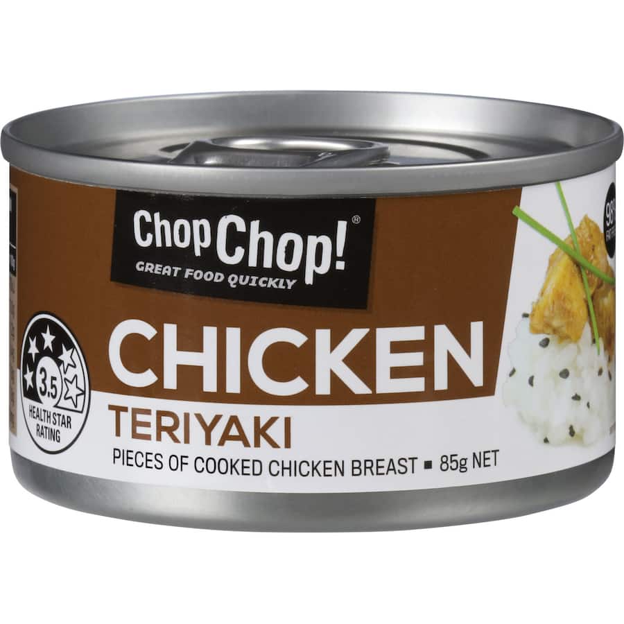 Chop Chop Canned Chicken Teriyaki Tear tab can 85g