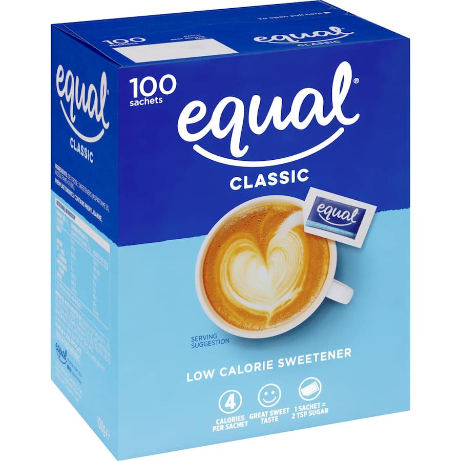 Equal Sugar Substitute Sachets Box 100pack