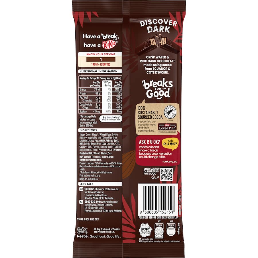 Nestlé Kit Kat Chocolate Block Dark 160g