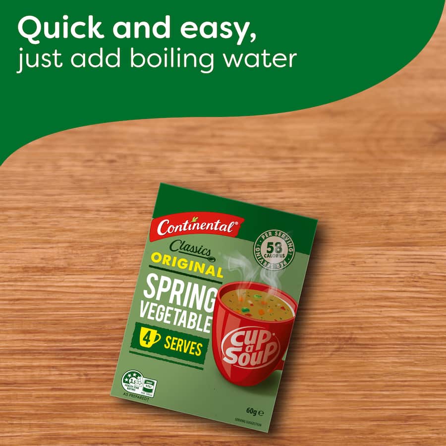 Continental Cup A Soup Instant Soup Spring Vegetable 60g 4pack