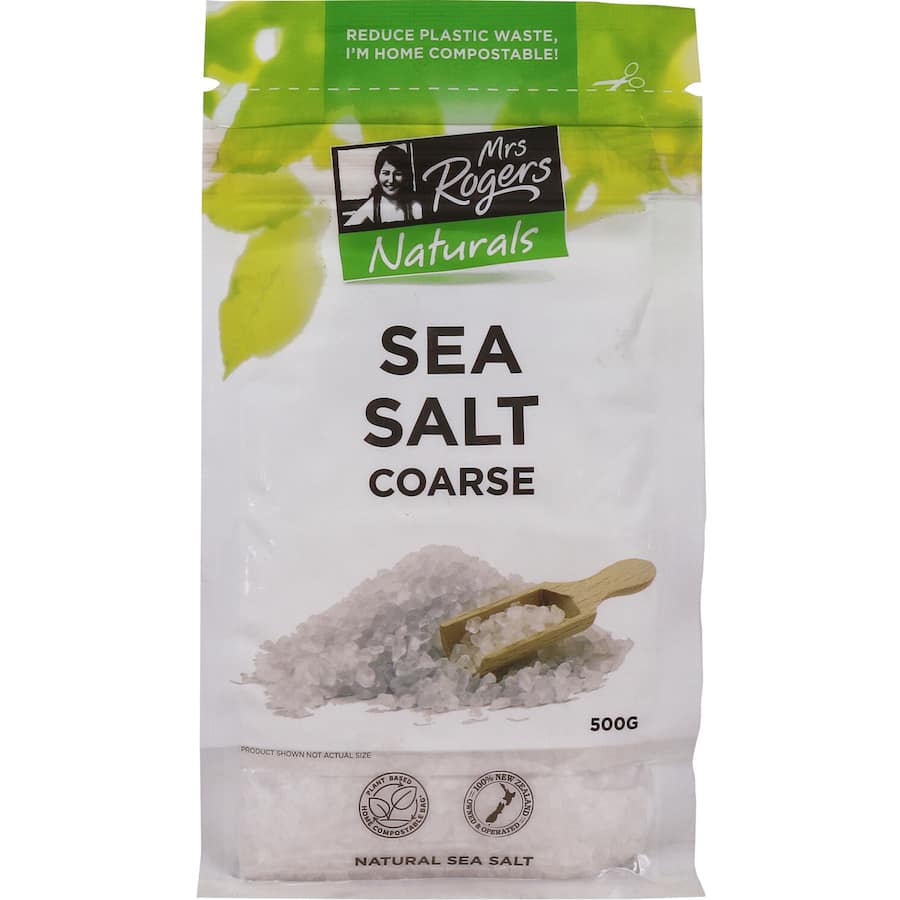 Mrs Rogers Sea Salt Natural Resealable bag 500g