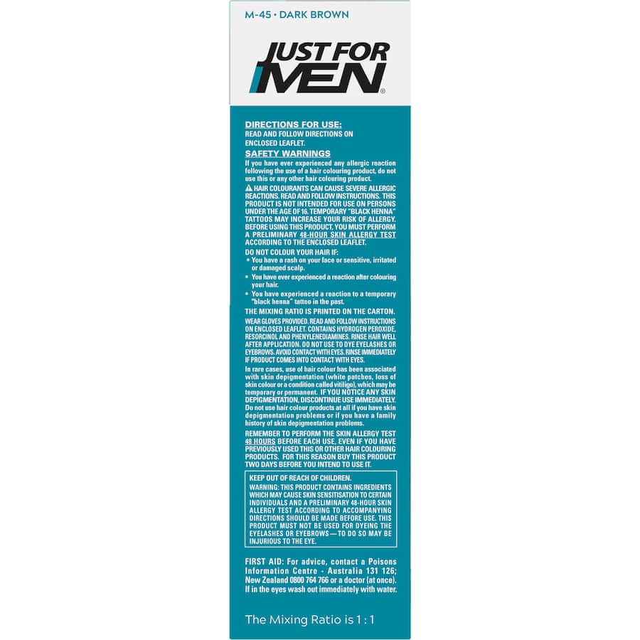 Just For Men Moustache & Beard Colour Dark Brown