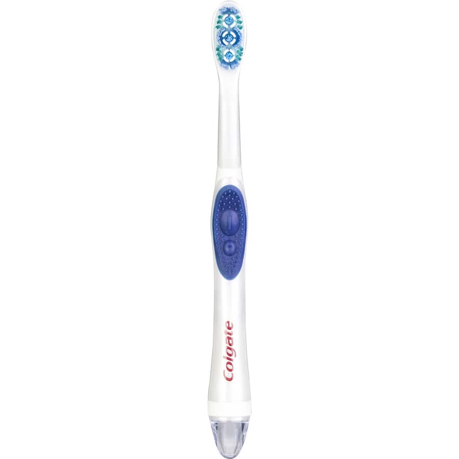 Colgate Optic White Electric Toothbrush Teeth Whitening Medium Bristle 1pack