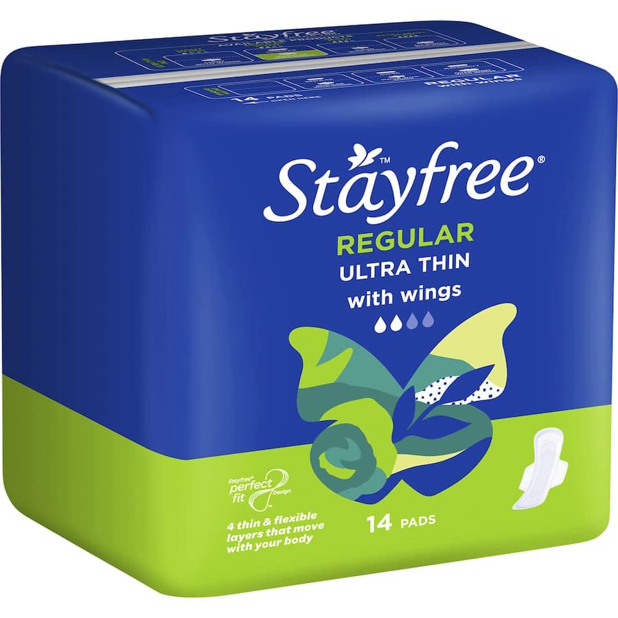 Stayfree Ultra Thin Pads Regular With Wings 14pack