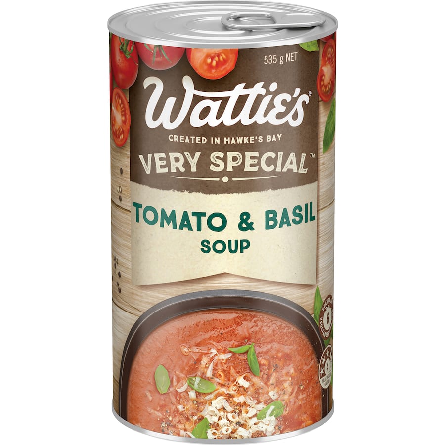 Wattie's Very Special Soup Tomato & Basil Canned 535g