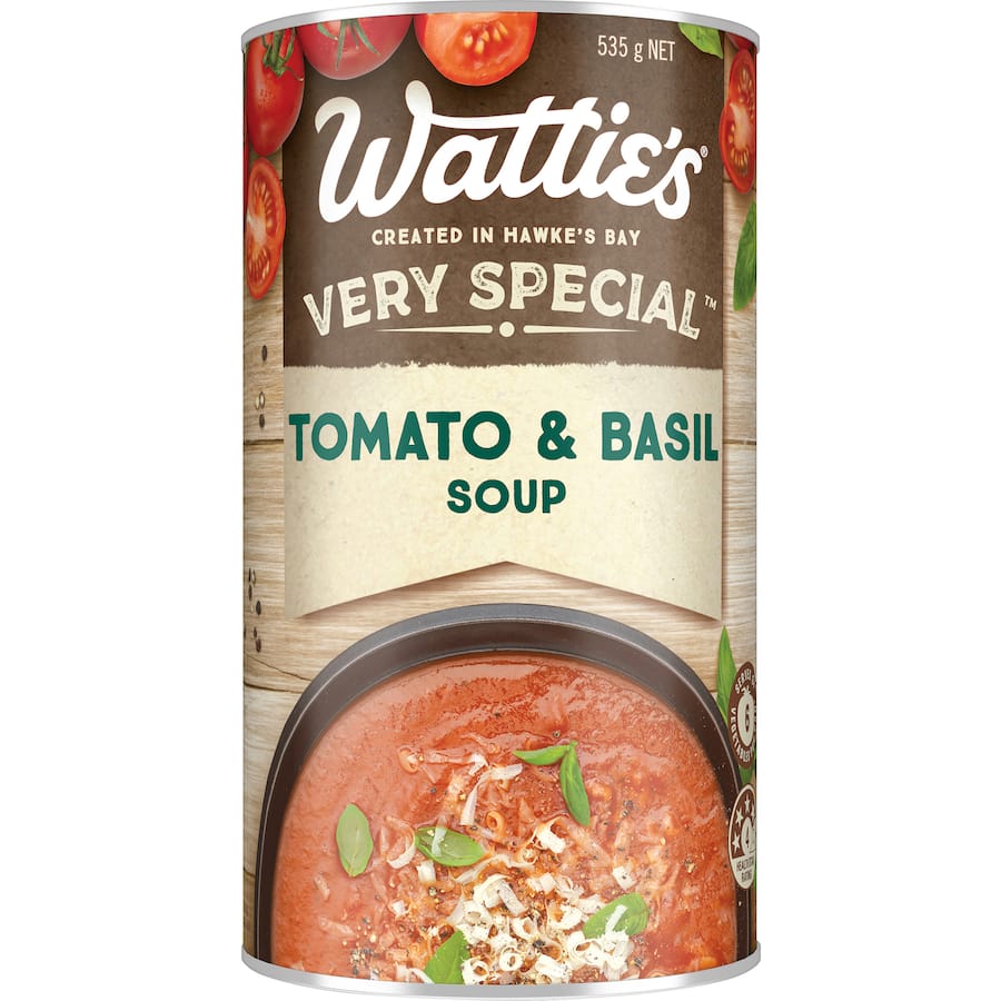 Wattie's Very Special Soup Tomato & Basil Canned 535g