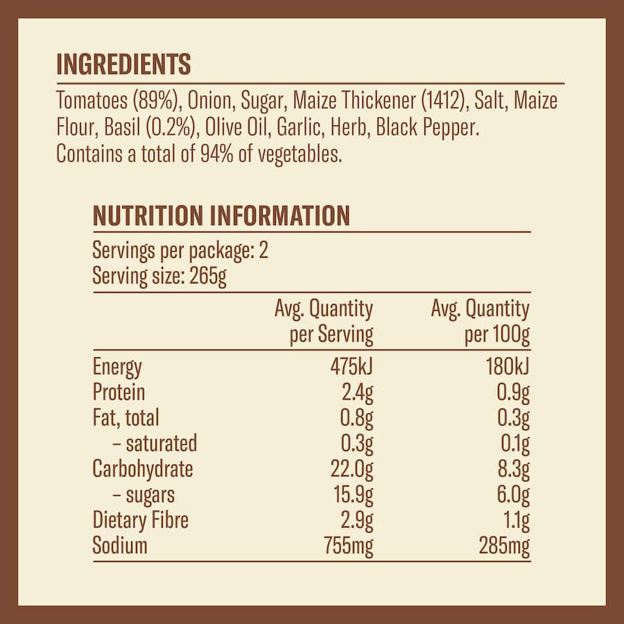 Wattie's Very Special Soup Tomato & Basil Canned 535g
