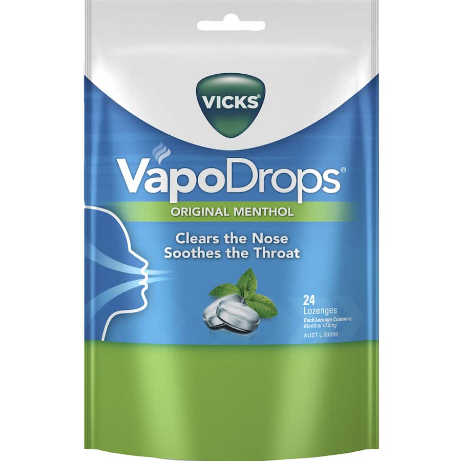Vicks Vapodrops Lozenges Menthol 24pack