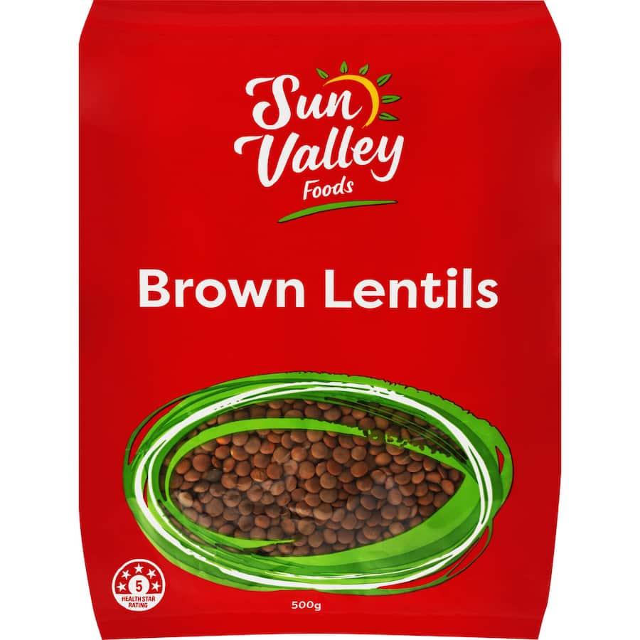 Sun Valley Foods Lentils Brown 500g