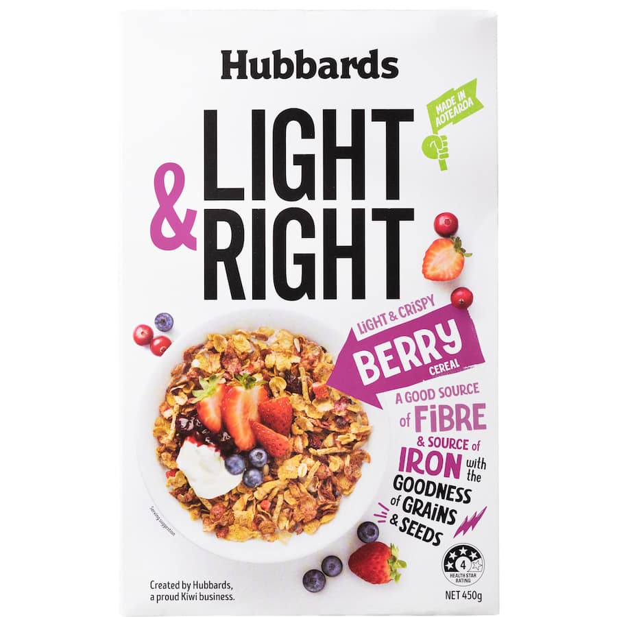Hubbards Light & Right Cereal Berry Uplift Box 450g