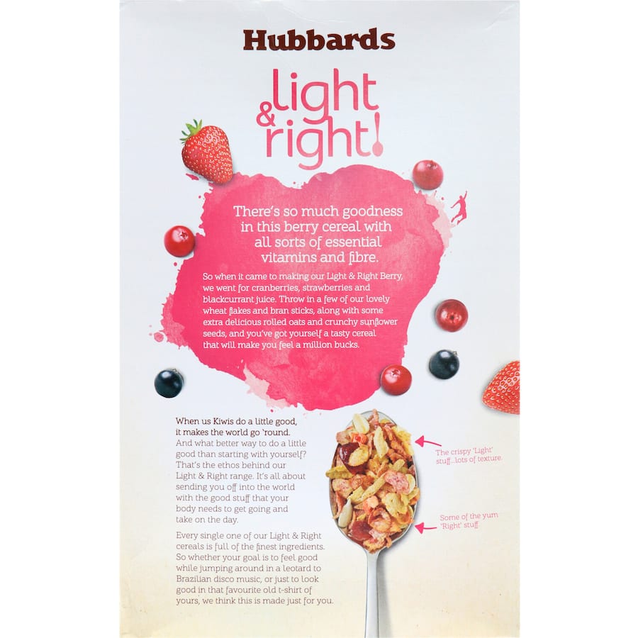 Hubbards Light & Right Cereal Berry Uplift Box 450g