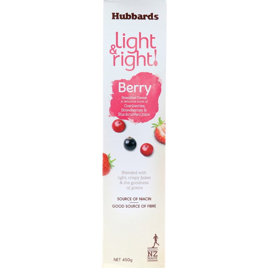 Hubbards Light & Right Cereal Berry Uplift Box 450g