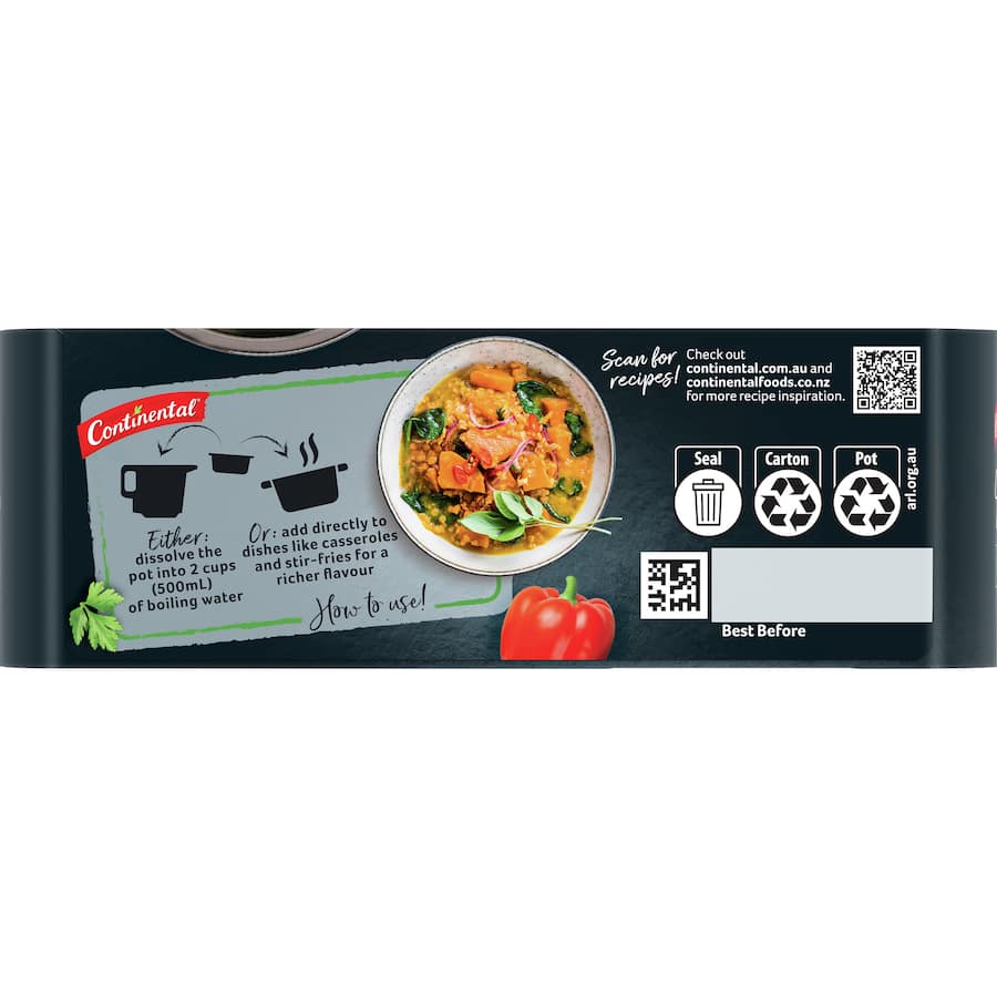 Continental Stock Pot Vegetable Stock Concentrate 4 X 28g 4pack