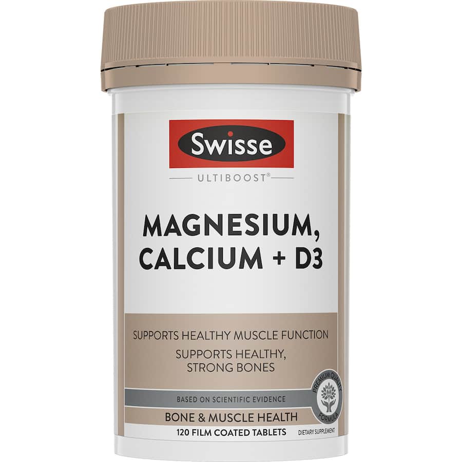 Swisse Ultiboost Magnesium Calcium Vitamin D 120ea