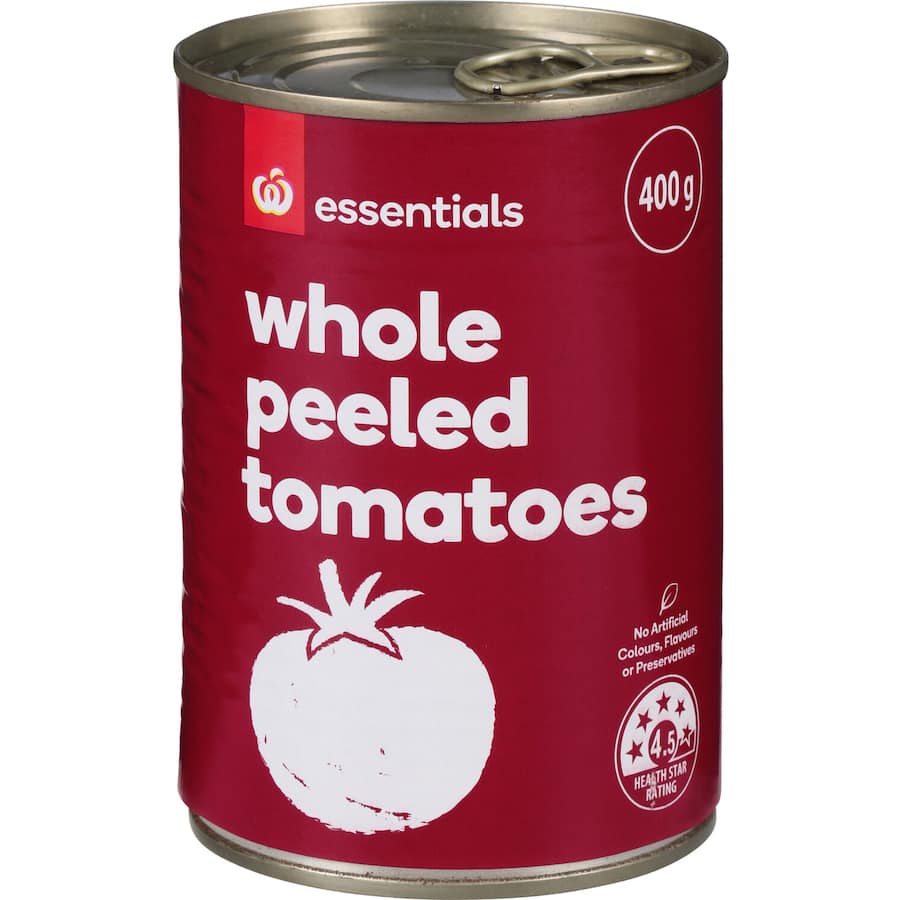 Essentials Peeled Tomatoes Whole Can 400g