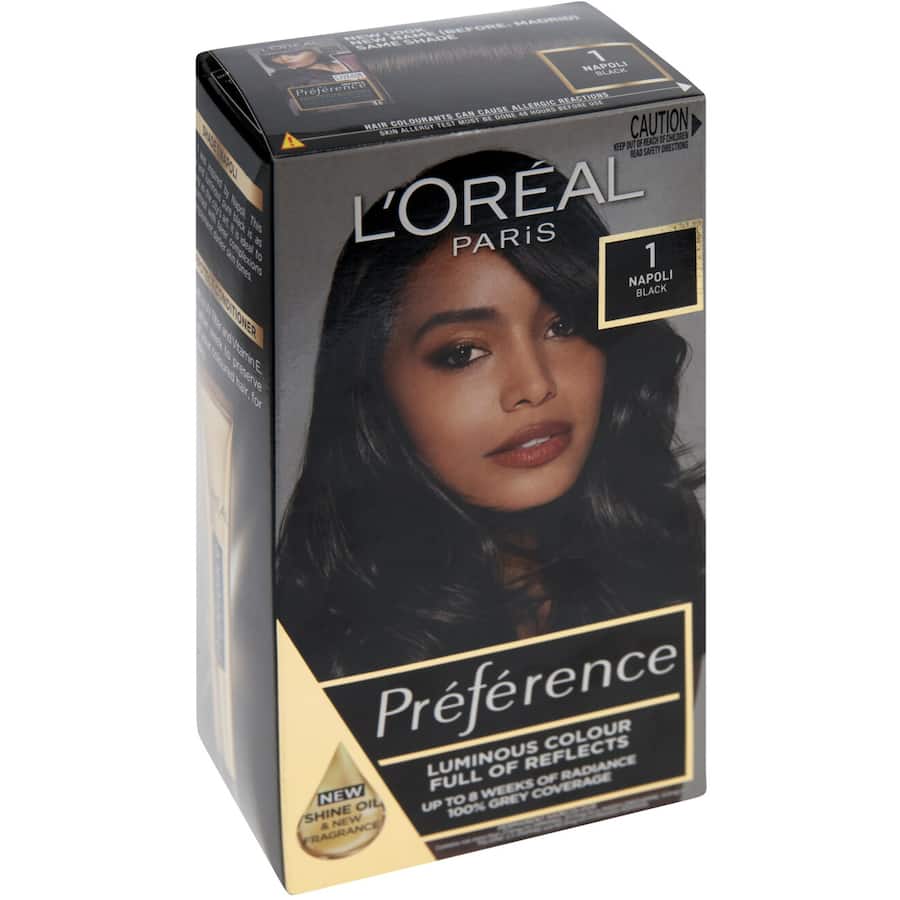 Loreal Preference Hair Colour Napoli Black 1 1pack
