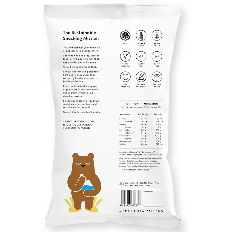 Serious Popcorn Sweet & Salty 60g pks 5pack