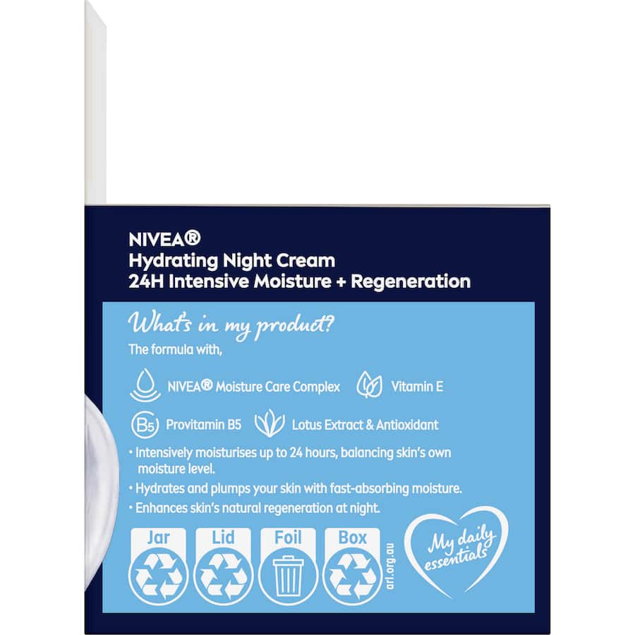 Nivea Hydrating Night Cream Moisture + Regeneration 50mL