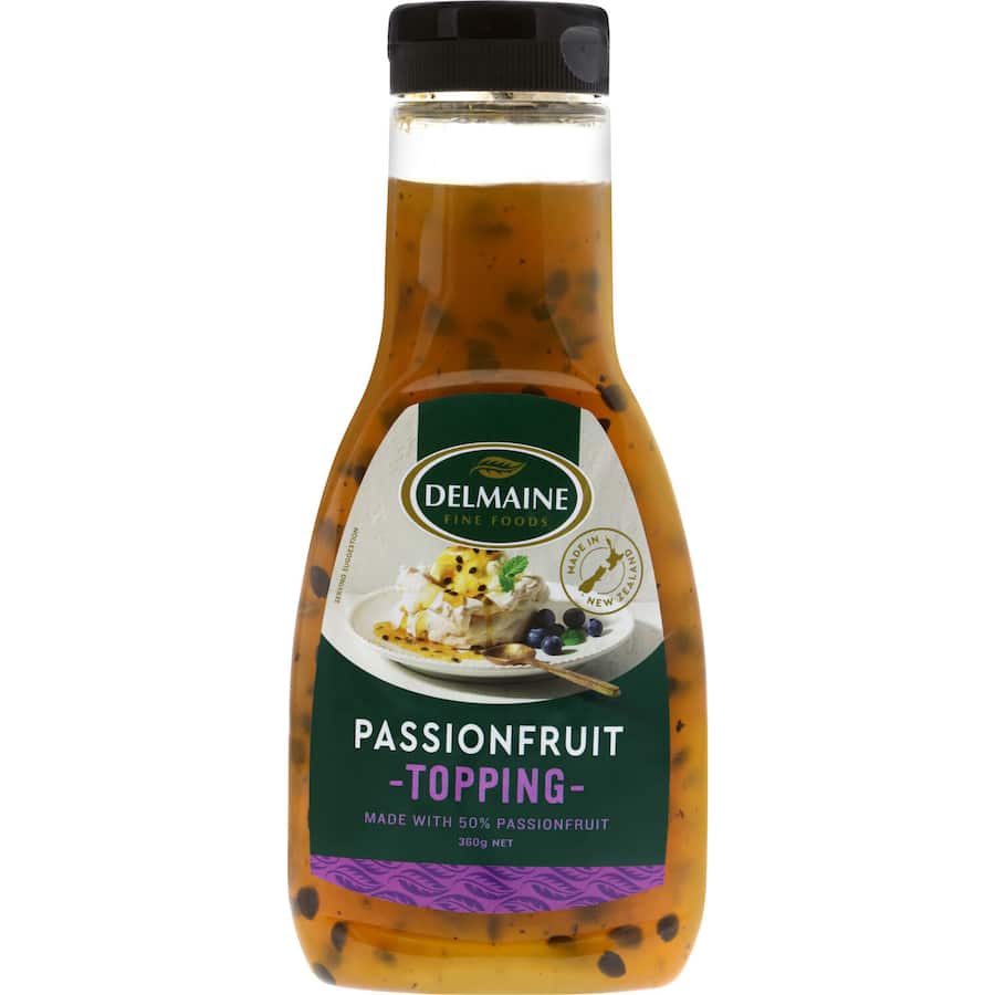 Delmaine Topping Passionfruit Bottle 360g