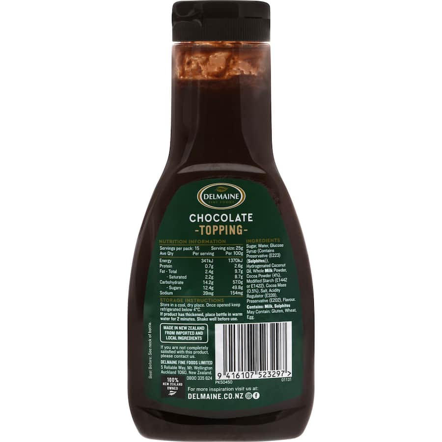 Delmaine Topping Chocolate 375g