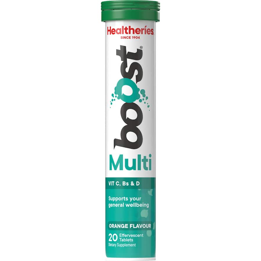 Healtheries Boost Effervescent Multi Orange 20ea