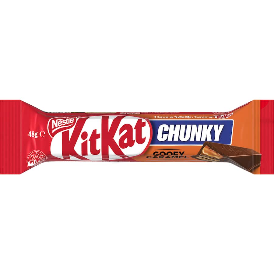 Nestlé Kit Kat Chocolate Bar Chunky Gooey Caramel 48g