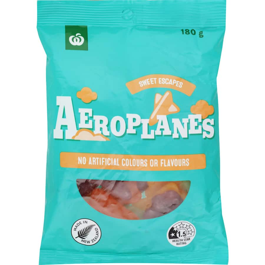 Woolworths Lollies Aeroplanes 180g