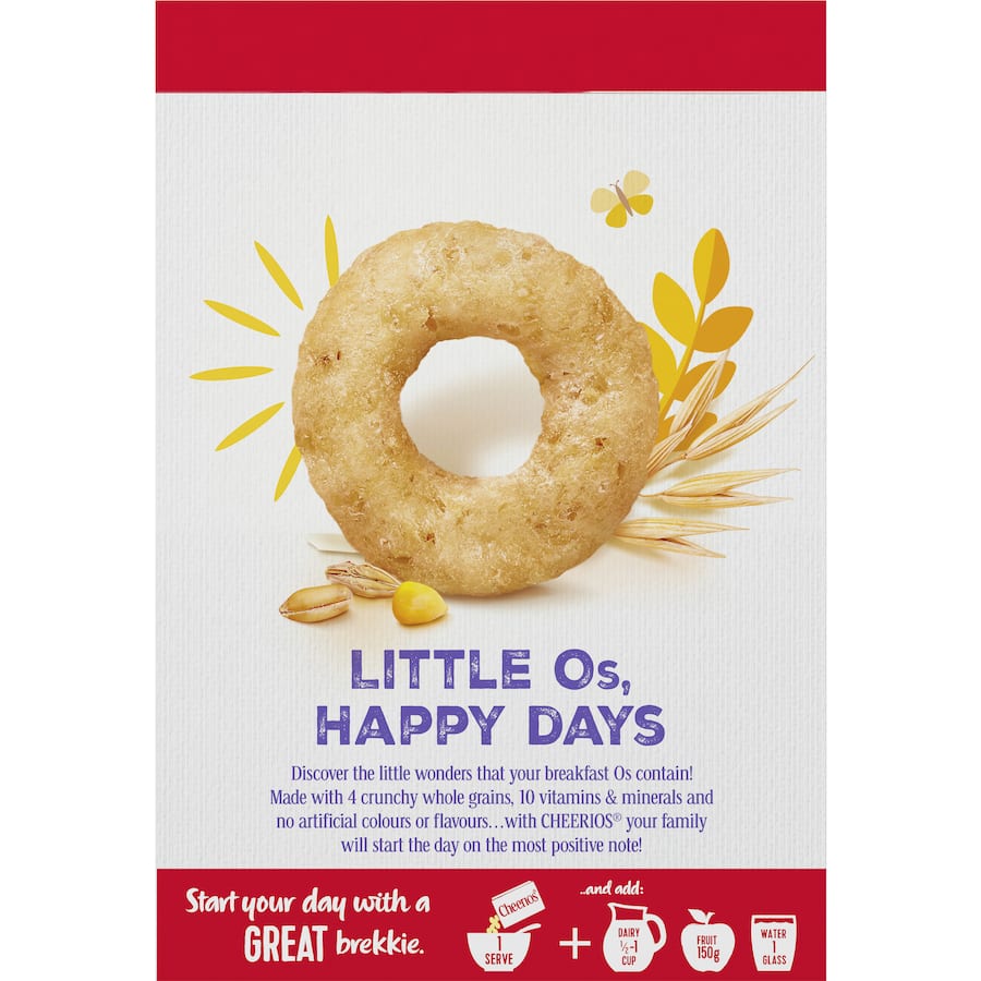 Uncle Tobys Cheerios Cereal Wholegrain Box 560g