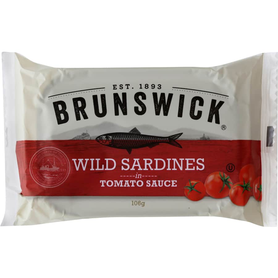Brunswick Sardines In Tomato Sauce Tear tab can 106g