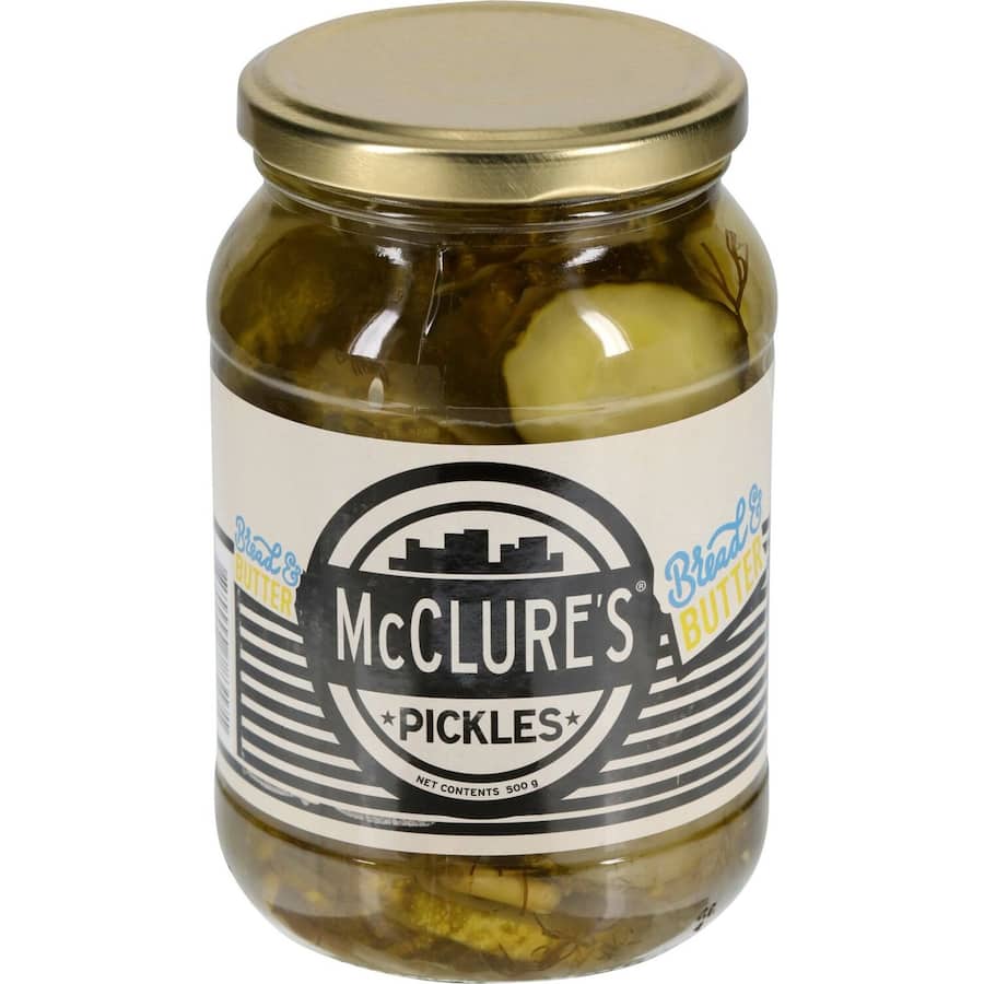 Mcclures Bread & Butter Pickles Crinkles 500g