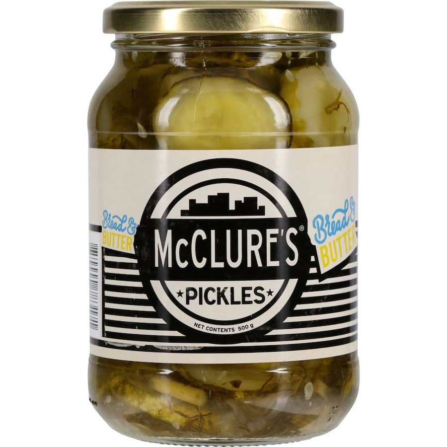 Mcclures Bread & Butter Pickles Crinkles 500g