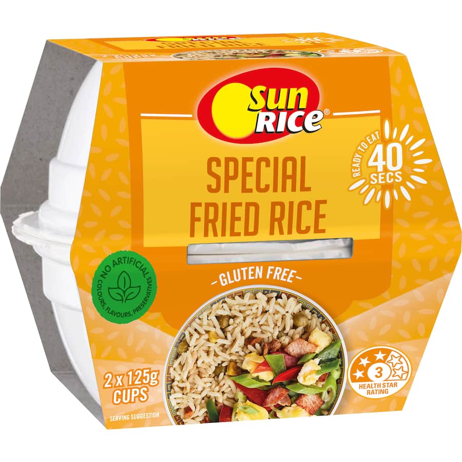 Sunrice Microwave Special Fried Rice Cup 2 pack 125g