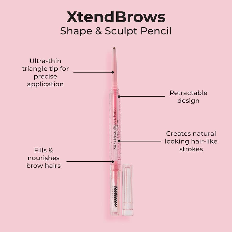 Mcobeauty Xtendbrows Eyebrow Pencil Medium/dark
