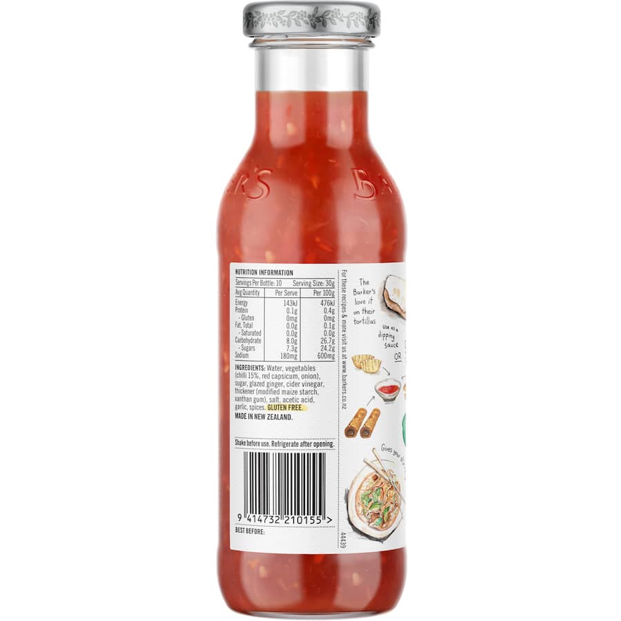 Barkers Not So Sweet Chilli Sauce 315g